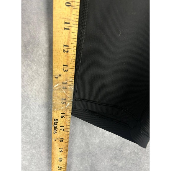 Lululemon Align Ribbed High Rise Shorts Black Size 4 Biker Style - Picture 6 of 9
